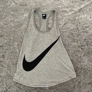 Nike Grey Racerback Tank Top Size M